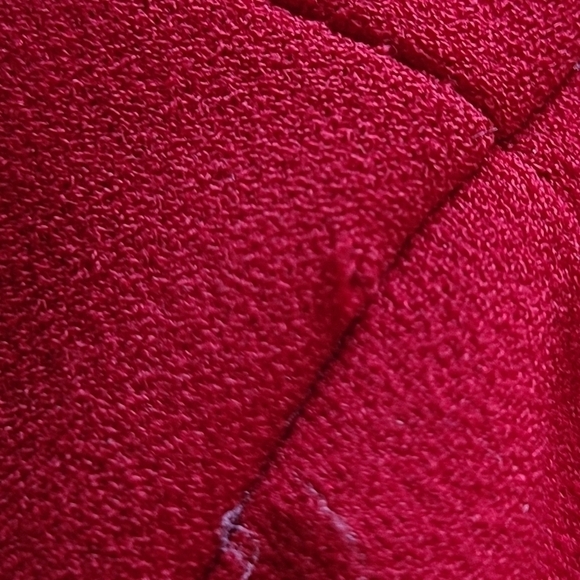 Donna Karen Burgundy Dress with Accent Sleeves, Size Medium - Picture 7 of 10